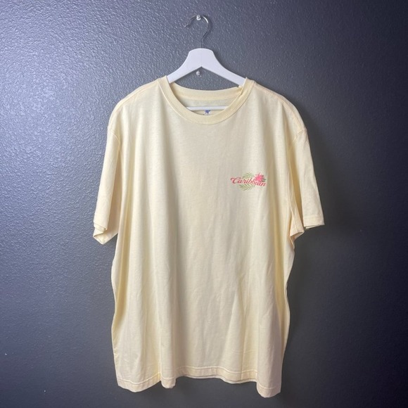 NEW Caribbean Men's  Light  Coral Locally Grown Island Blooms T-Shirt Size XL - Picture 5 of 9